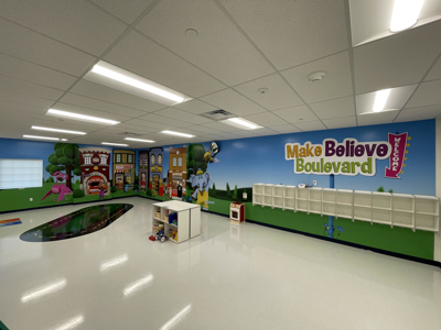Interior Wall Graphic for a School Photo