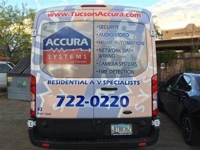 Van with custom vehicle graphics Photo