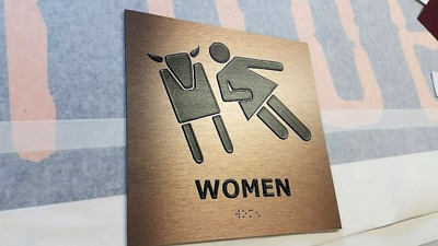 ADA restroom sign Photo