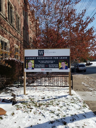Commercial Real Estate new development sign. Photo