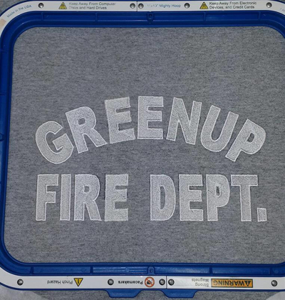 Greenup Fire Dept. embroidery  Photo