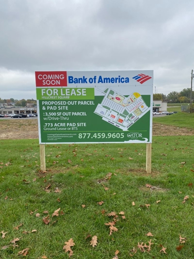 Investment Business for Lease Post and Panel Sign Photo