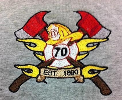 Custom embroidered logo Photo