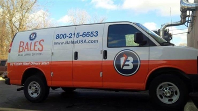 Van with custom graphics Photo