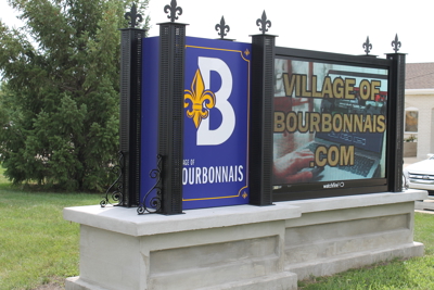 Village of Bourbannais Monument Sign Photo