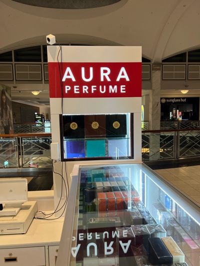 Aura Perfume Custom Sign Photo