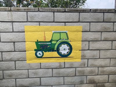 outdoor wall graphics Photo