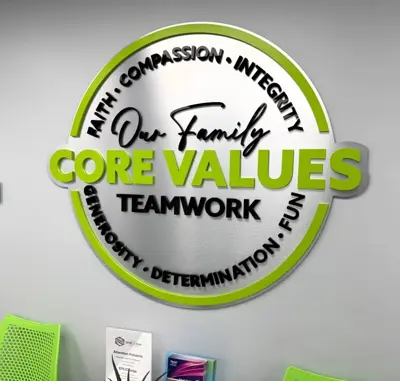 Custom Interior Wall Signs and Graphics Photo