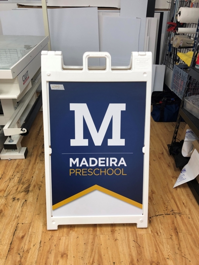 Madeira Preschool A-Frame Sign Photo