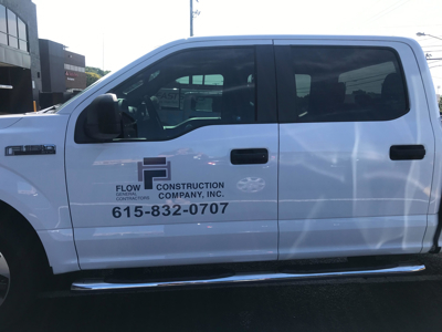 Flow Construction Truck Graphic Photo