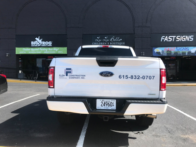 Flow Construction Truck Graphic Photo