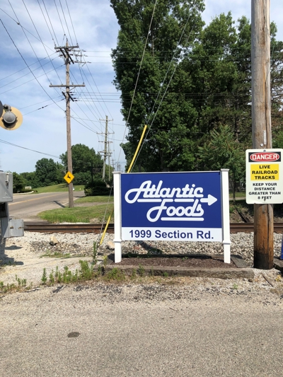 Atlantic Foods vinyl post & panel sign Photo