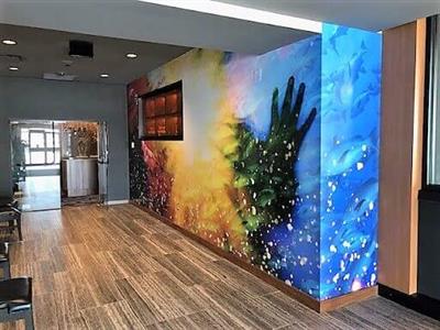 Colorful custom wall graphics Photo