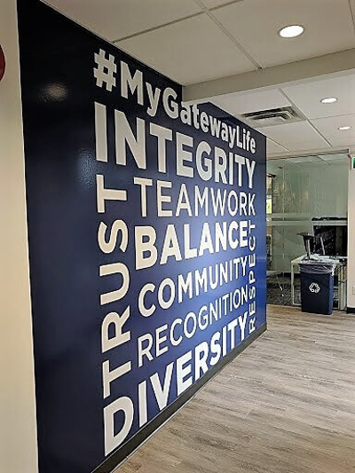Custom wall graphics with wordings Photo