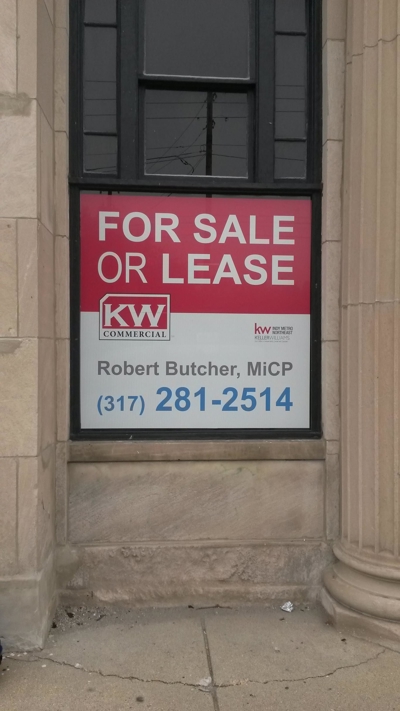 For Sale Or Lease Window Graphics Photo