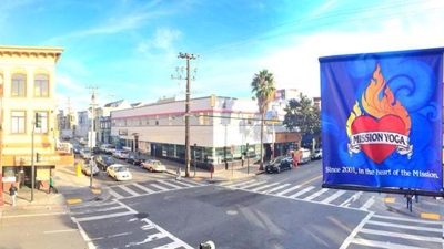 Mission Yoga Pole Banner Photo