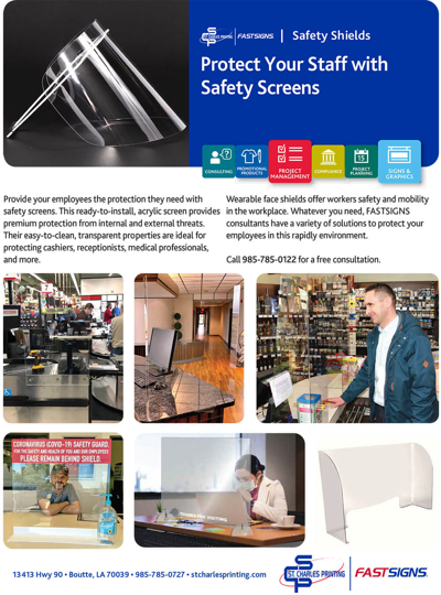 Safety shields and sneeze guards Photo