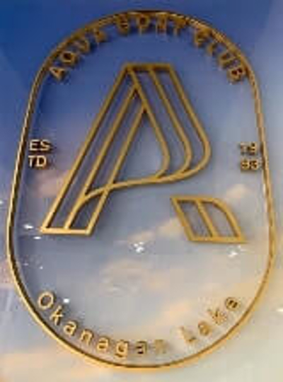 Dimensional logo of aqua boat club Photo