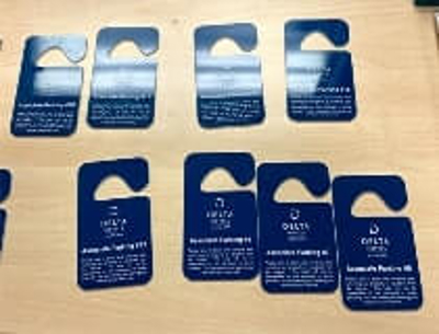 Door hanging signs Photo