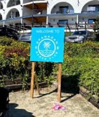Okanagan beach club signage Photo