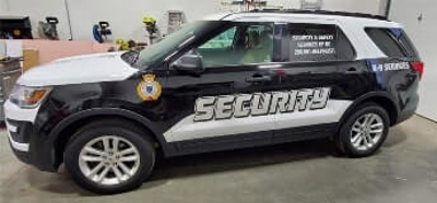 Security safety vehicle wrap Photo