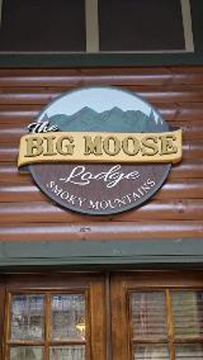 Big Moose lodge signage Photo