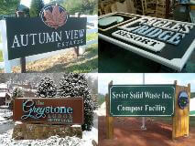 Local wood signage Photo
