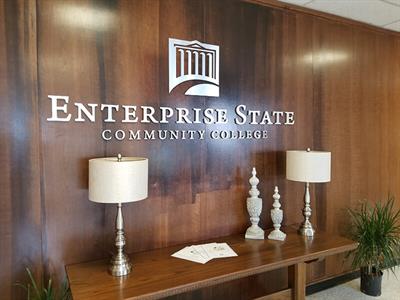 Enterprise state Logo on the wall Photo