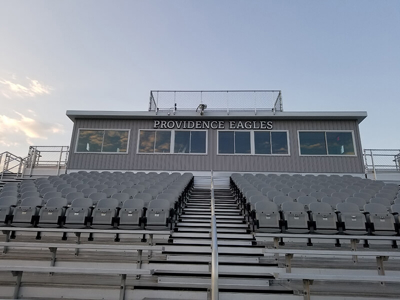 Providence Eagles sign on the bench field Photo