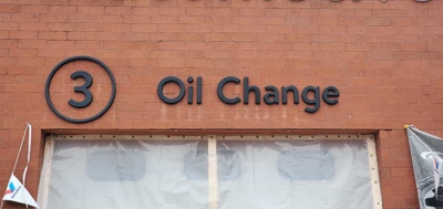 3 Oil Change Sign Photo