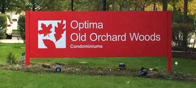 Optima old orchard woods signage Photo