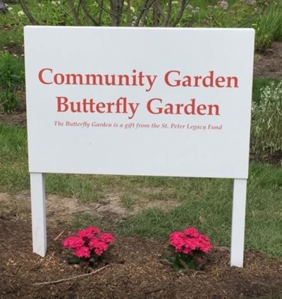 Community garden signage Photo