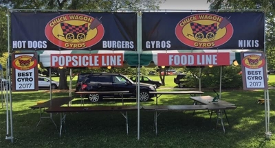 Chuck wagon custom banner Photo