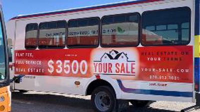 Vehicle wrap with graphics Photo