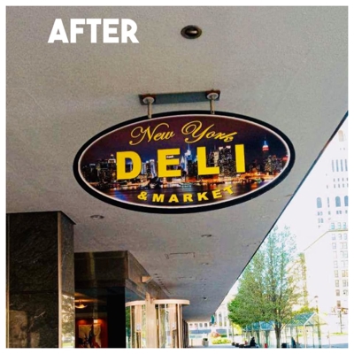 New York Deli Flat Metal Sign Photo