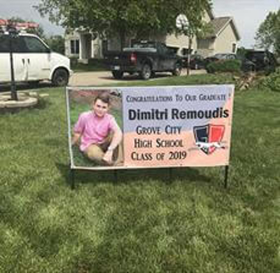 Custom banner for graduate student Photo