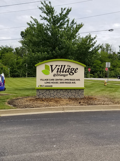 The village monument signage Photo