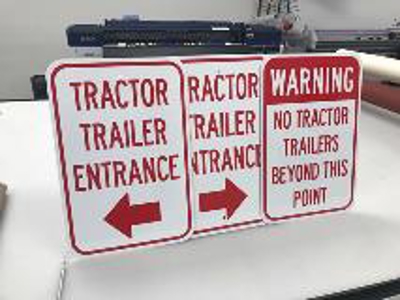 Different custom signs on the table Photo