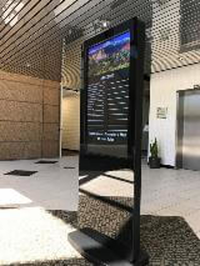 Black digital signage display Photo