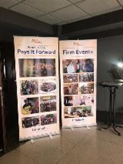 two signage standee Photo