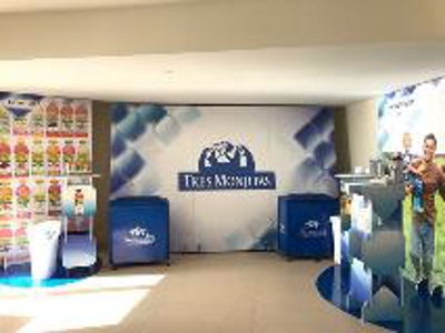 blue banner with graphics Photo