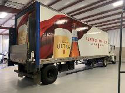 Superior light beer truck back side Photo
