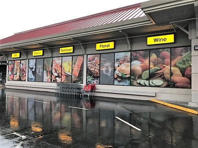 Custom Exterior Window and Wall Graphics Photo