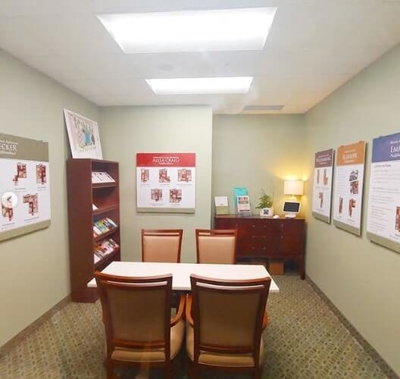 Room with different frames on the wall Photo