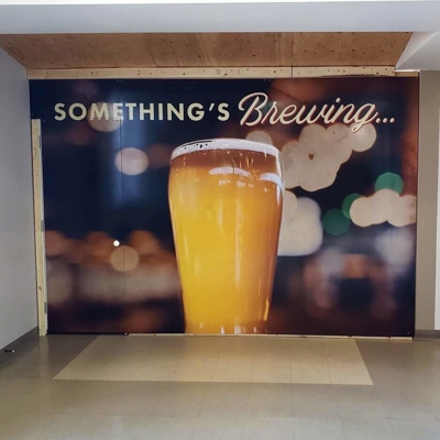 Beer image on the wall Photo