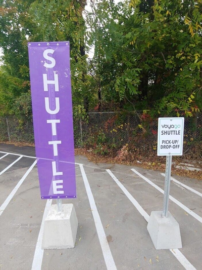 Shuttle custom signage Photo