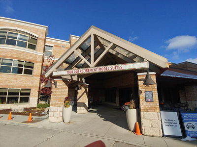 Custom sign on the building Photo