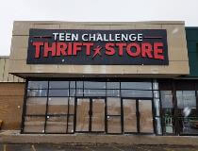 Teen challenge thrift store signage Photo