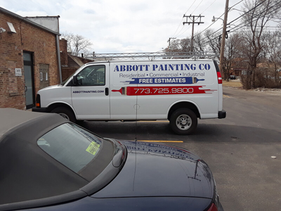 Abbot painting truck Photo