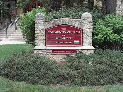 Community church of Wilmette monument signage Photo